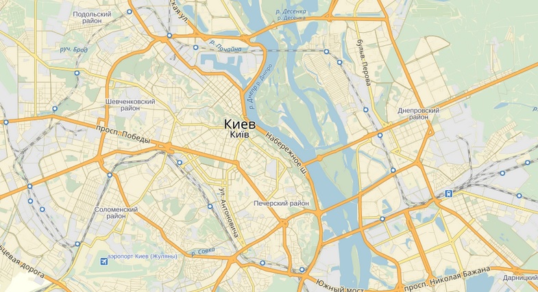 Спутниковая карта киева с улицами и номерами домов и станциями метро