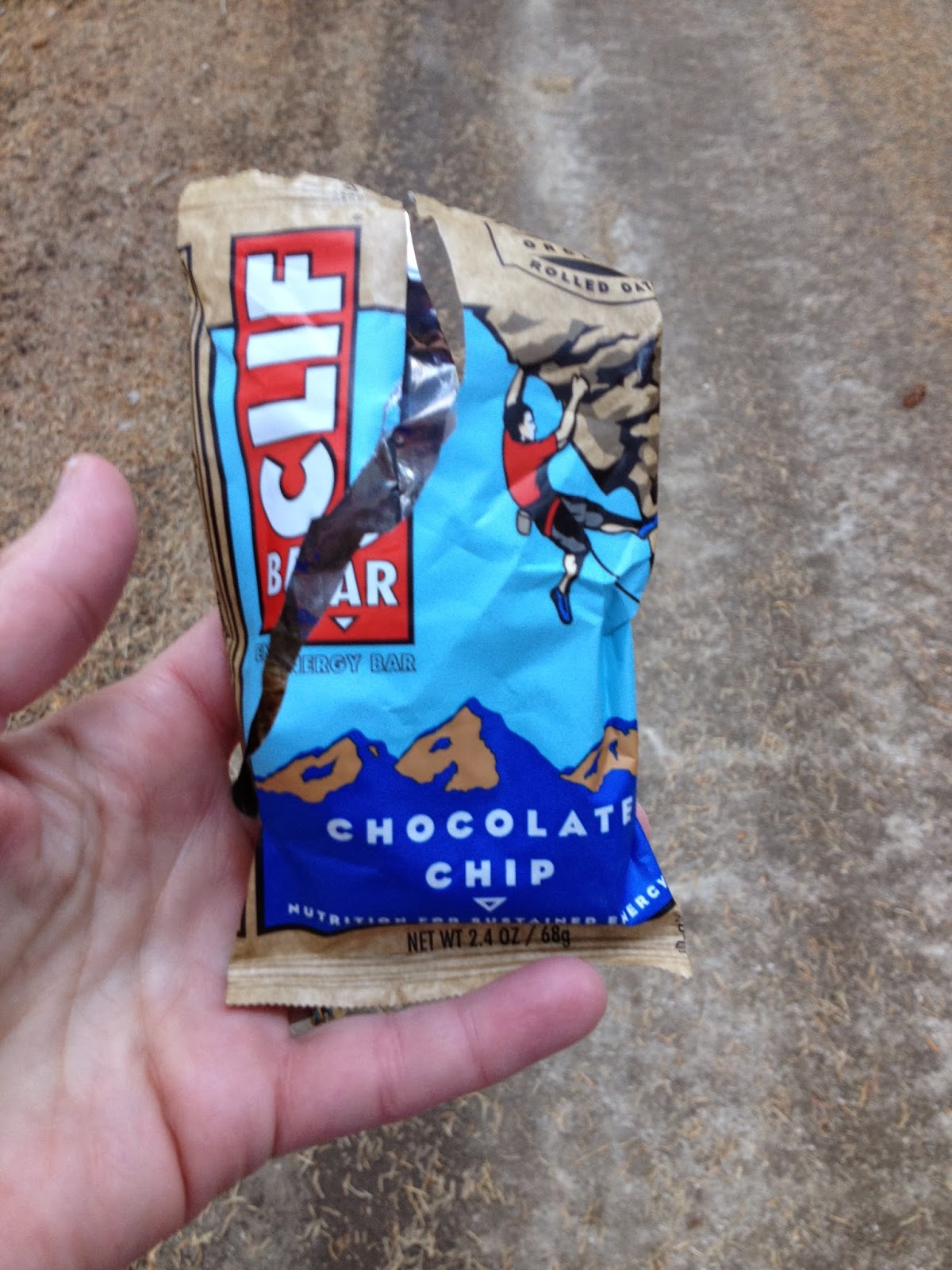 Good thing I had a Cliff Bar to keep me going!