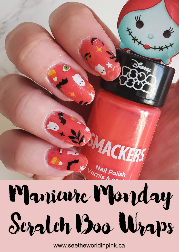 Manicure Monday - Scratch Boo Halloween Nail Wraps