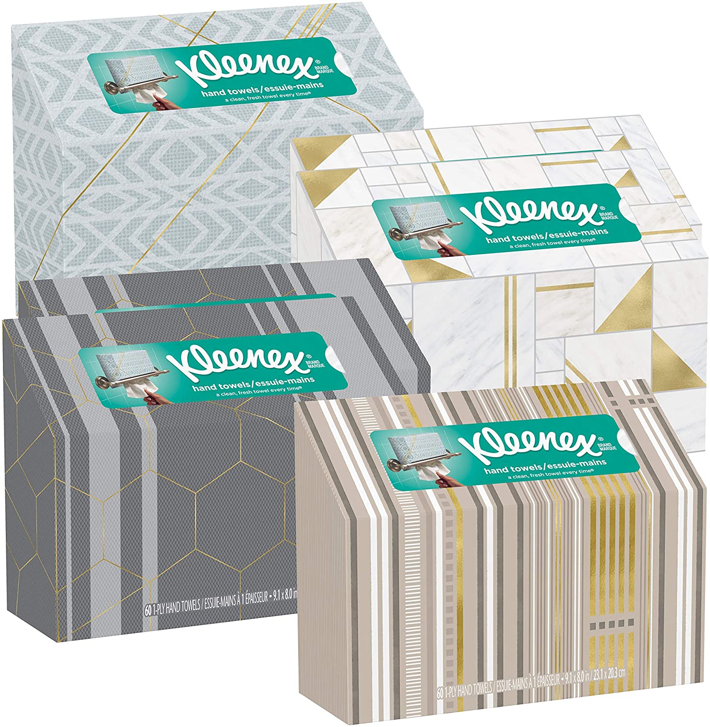 Kleenex Hand Towels, SingleUse Disposable Paper Towels (6 Boxes, 60