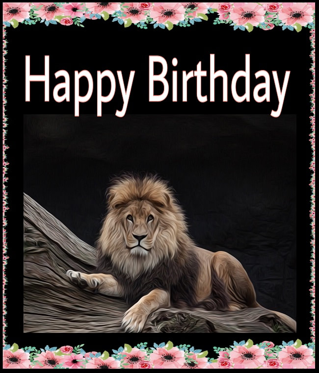 Animations a2z: Leo happy birthday cards