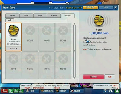 cara mendapatkan peso di lost saga origin Mendapatkan peso
