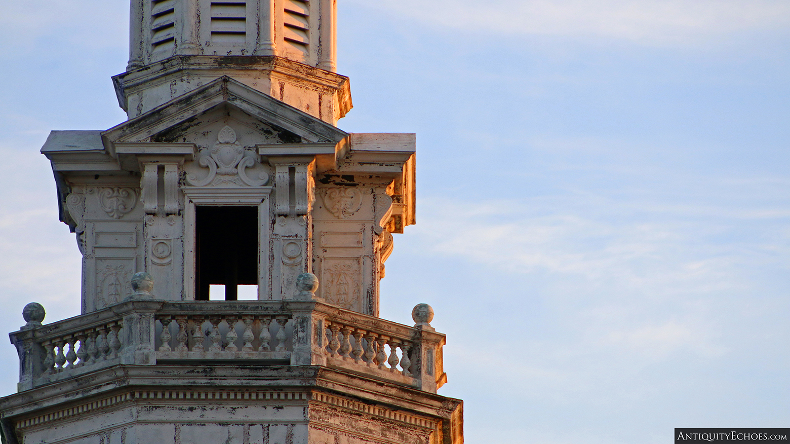 Allentown State Hospital - Demolition - Spire Detail at Sunset