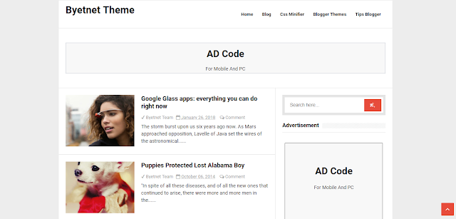 Byetnet Theme Responsive Blogger Template Byetnet Theme Responsive Blogger Template