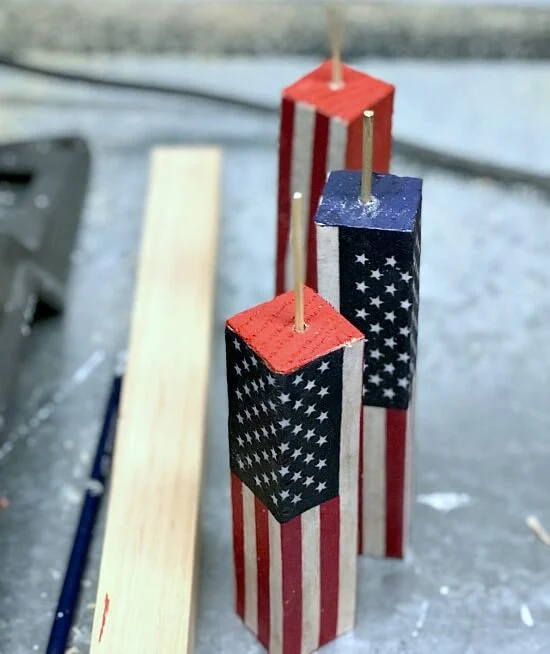 firework blocks with stick fuses