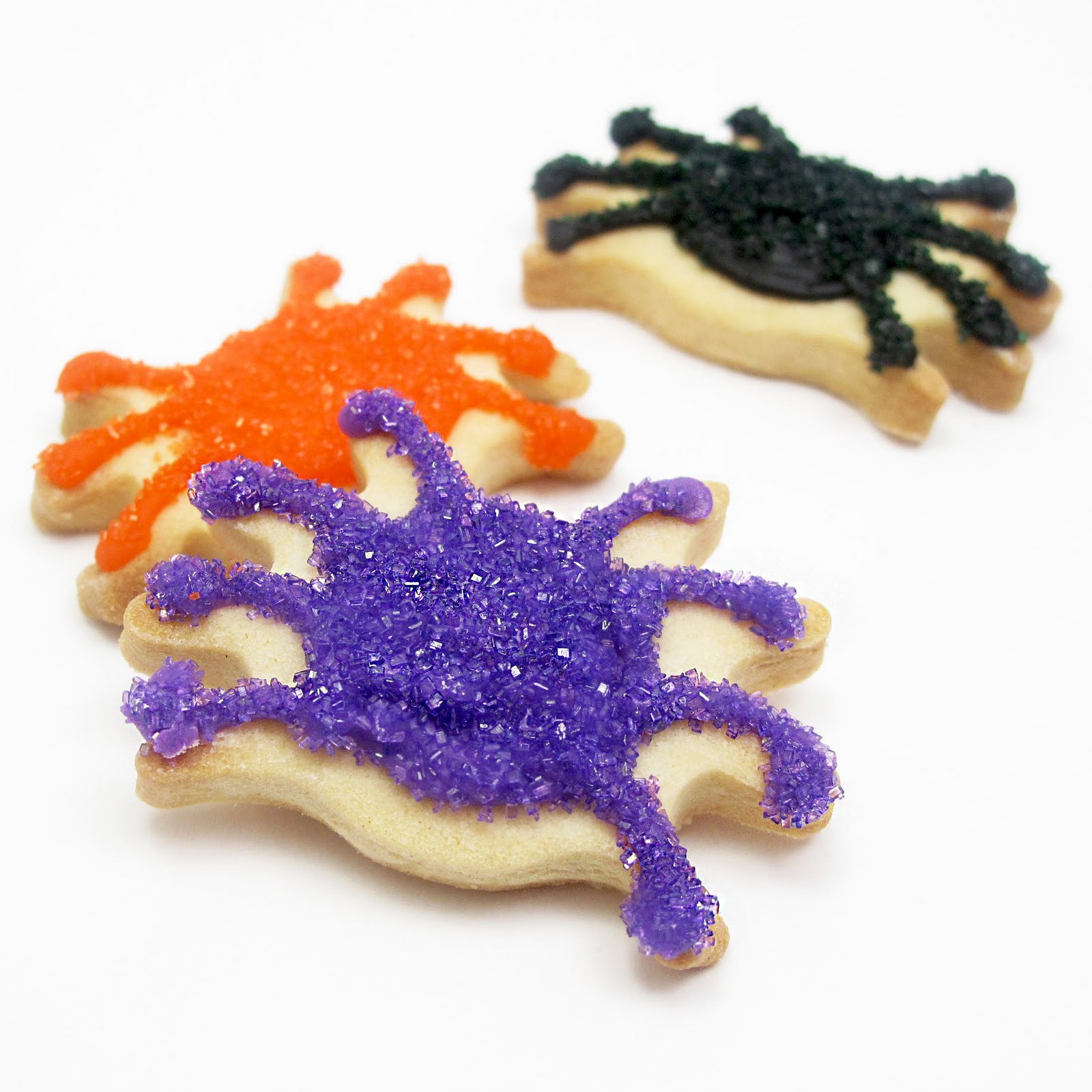 food gifts for halloween: sparkly spider cookies - crafts ideas ...
