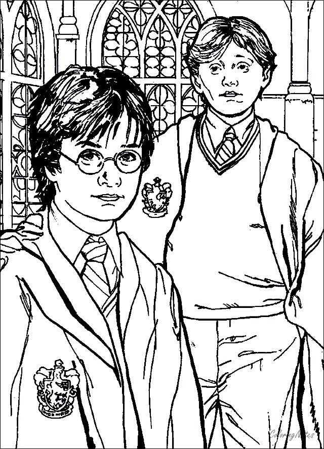 20 Harry Potter Coloring Pages Easy and Free COLORING PAGES FOR KIDS
