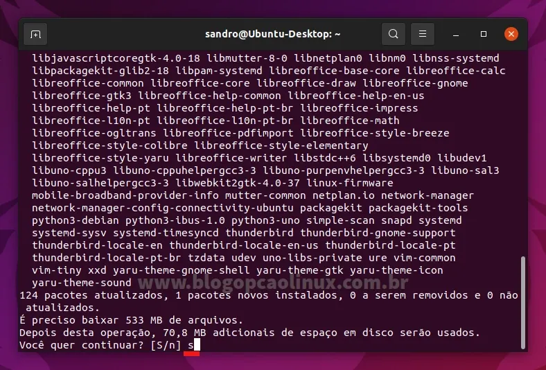 Atualizando o Ubuntu 21.10 (Impish Indri) pelo terminal