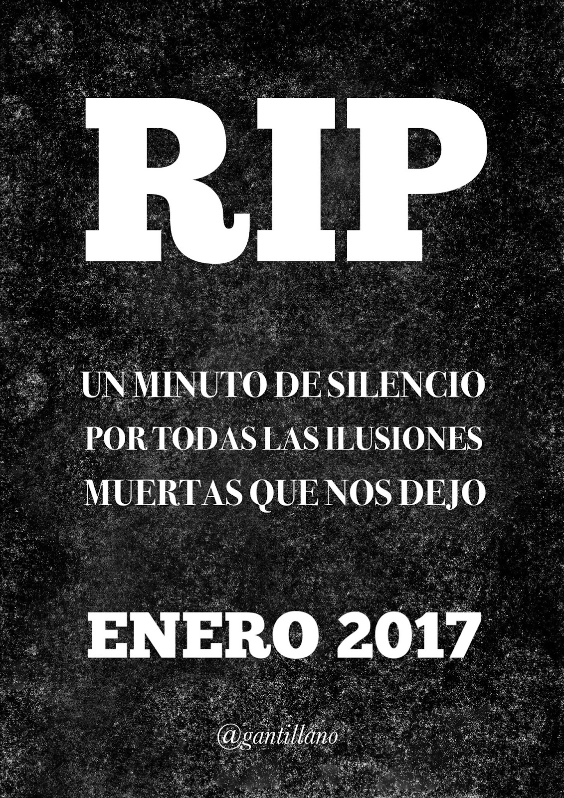 G A N T I L L A N O UN MINUTO DE SILENCIO
