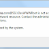 Open with Explorer Error: You might not have permission to use this network resource. Contact the administrator of this server to find out if you have access permissions. The file cannot be accessed by the system.