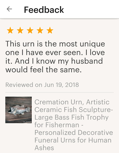 Bass Fish Urn Side By Side With His Taxidermy Art Form Awesome