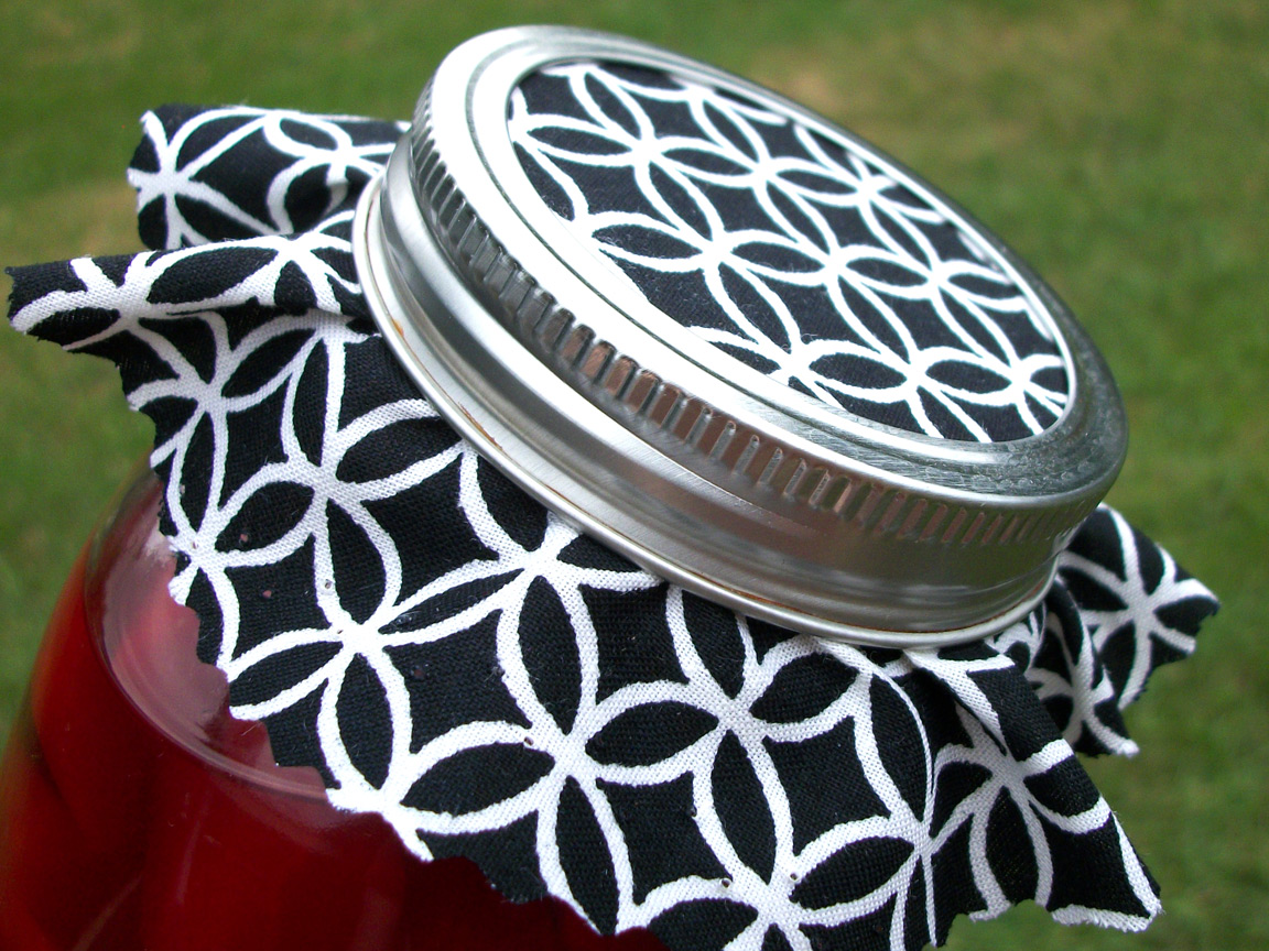 Colorful Adhesive Canning Jar Labels New cloth jam jar covers and