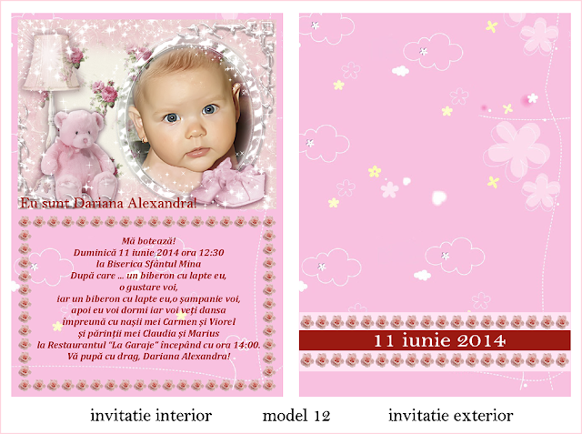 invitatii botez papirus