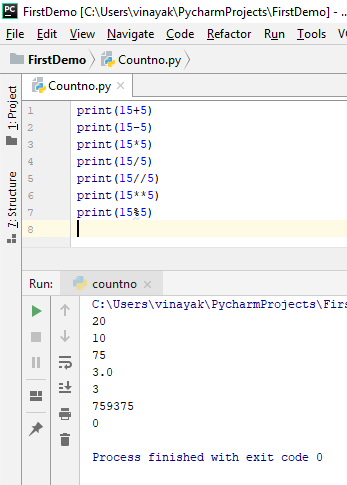 Programming with aarti: How to do operators work in python
