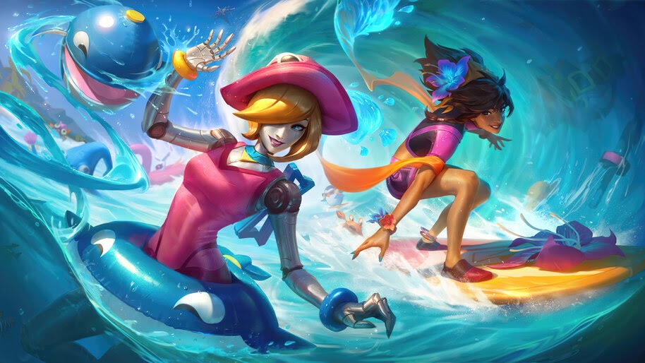 Pool Party, Taliyah, Splash Art, 8K, #3.2135