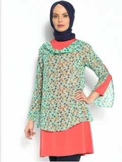 baju muslim polkadot kombinasi