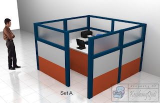 Cubicle Workstation Knockdown - Furniture Semarang