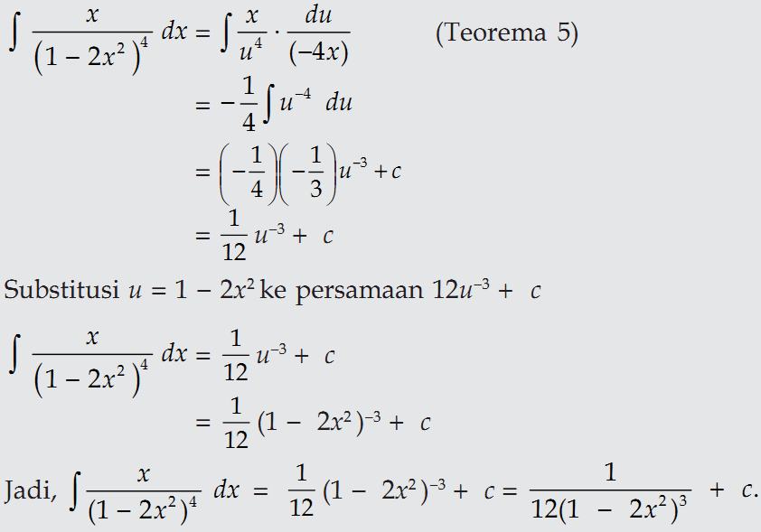 Contoh Soal Integral Tak Tentu Dan Pembahasannya