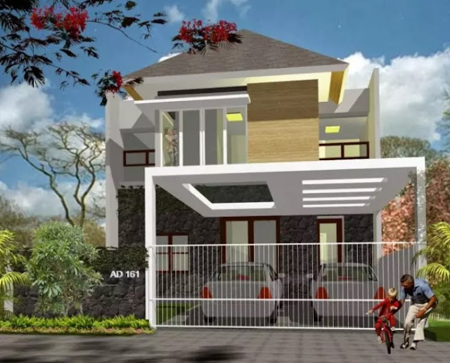 simple 2nd floor house front design