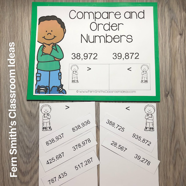 Click Here to Download This 4th Grade Go Math 1.3 Compare and Order Numbers Center Games Resource Today for Your Class!