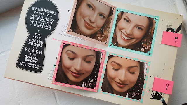 The curious case of the brows dilemma by Benefit Cosmetics. A full book of everyone's eyebrow dilemma from too thin, too thick, how to shape and what products to use. A complete guidance for the beginner in eyebrow lesson and the products are brow zings, high brow and gimmer brow.