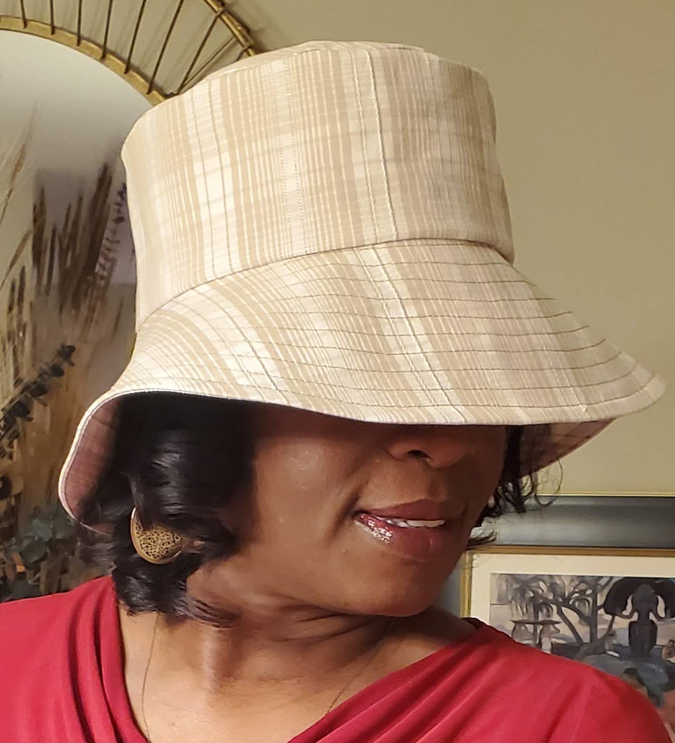 The Mahogany Stylist More Bucket Hats with Vogue v8403
