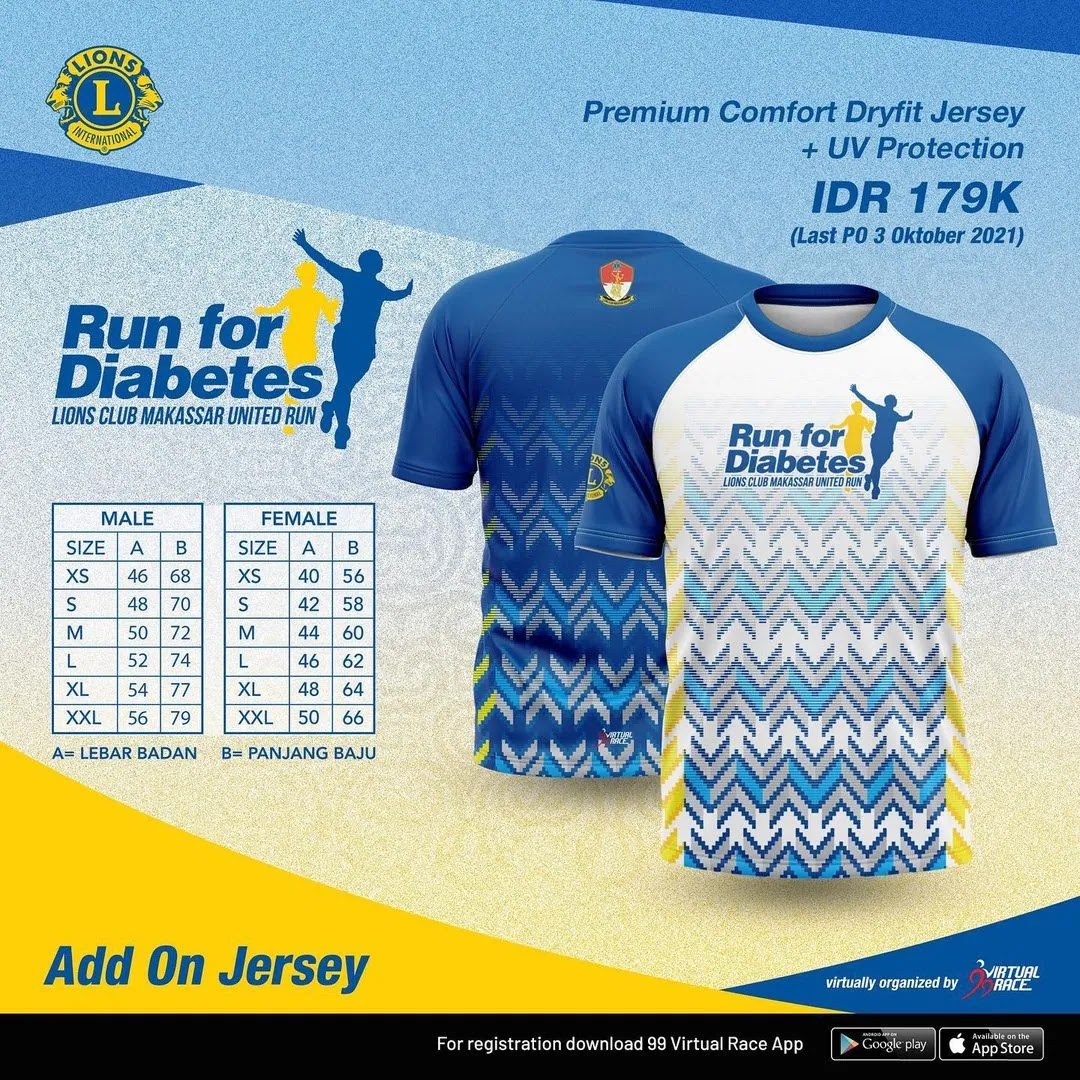 Running Jersey 🔍 Run for Diabetes • 2021 Running Jersey 👕 Run for Diabetes • 2021
