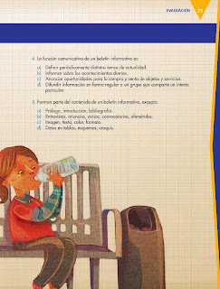 Apoyo Primaria Español 5to grado Bloque II Evaluación del Bloque II