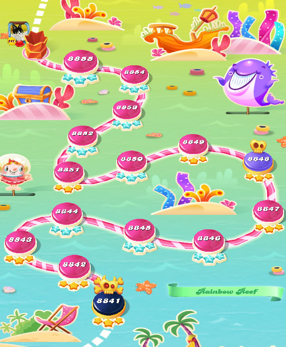 Candy Crush Saga level 8841-8855 Candy Crush Saga level 8841-8855