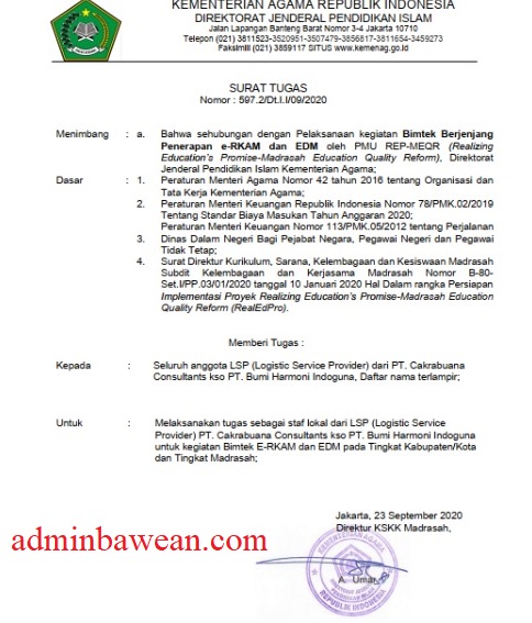 Contoh Surat Jalan Tugas Audit Kinerja