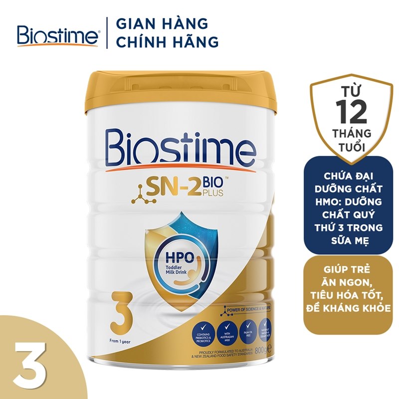 Biostime Sữa bò SN-2 Bio Plus HPO Số 3 800g