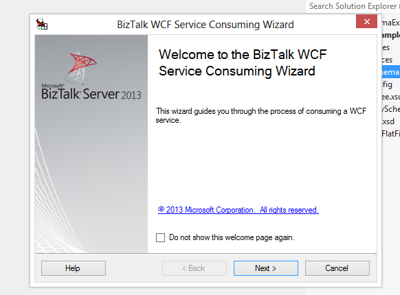 BizTalkStudy: How to generate Xml Schema to consume WCF service
