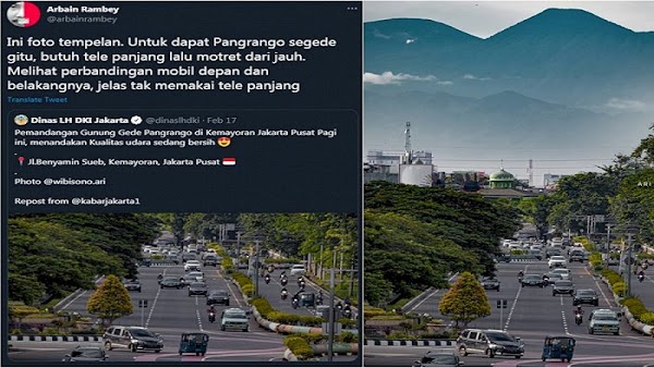 Foto Gunung Gede Dituding 'Tempelan', Geisz: Bagi Kaum Otak Dikit, Jakarta Ga Boleh Ada yang Kelihatan Bagus