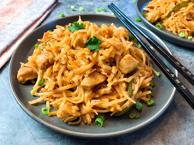 Chinese Chicken and Rice Noodles (Gluten-Free)