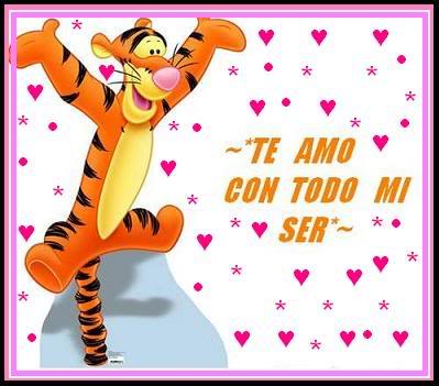 Winnie Pooh con frases de amor