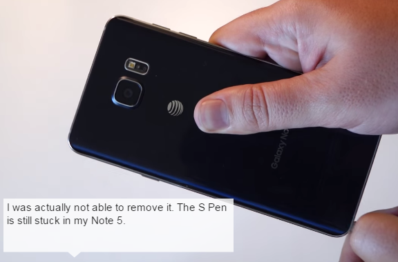 Samsung Galaxy Note5 Design Flaw