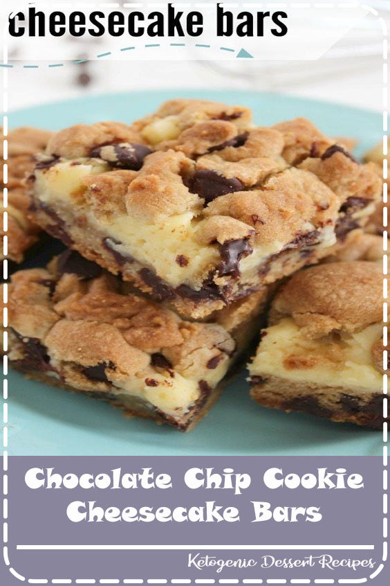Chocolate Chip Cookie Cheesecake Bars - Healthy Resepes Wolff