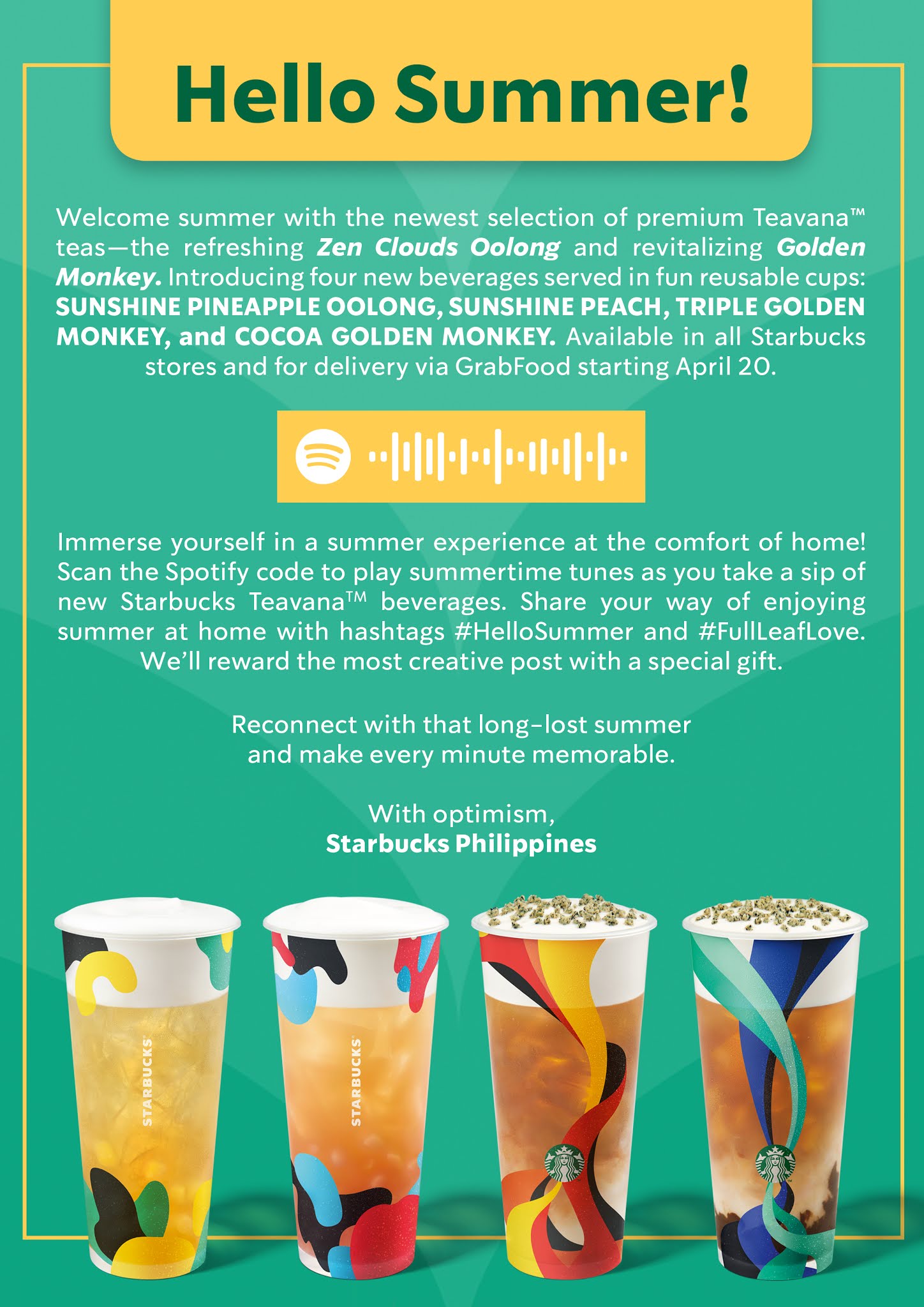 Say hello to summer with new beverages and more from Starbucks Blog