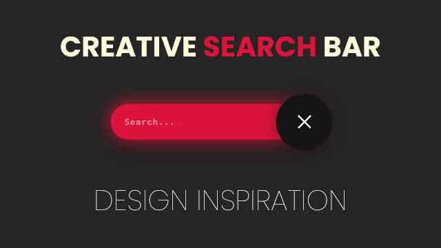 15+ Creative Search bar Design Inspirations