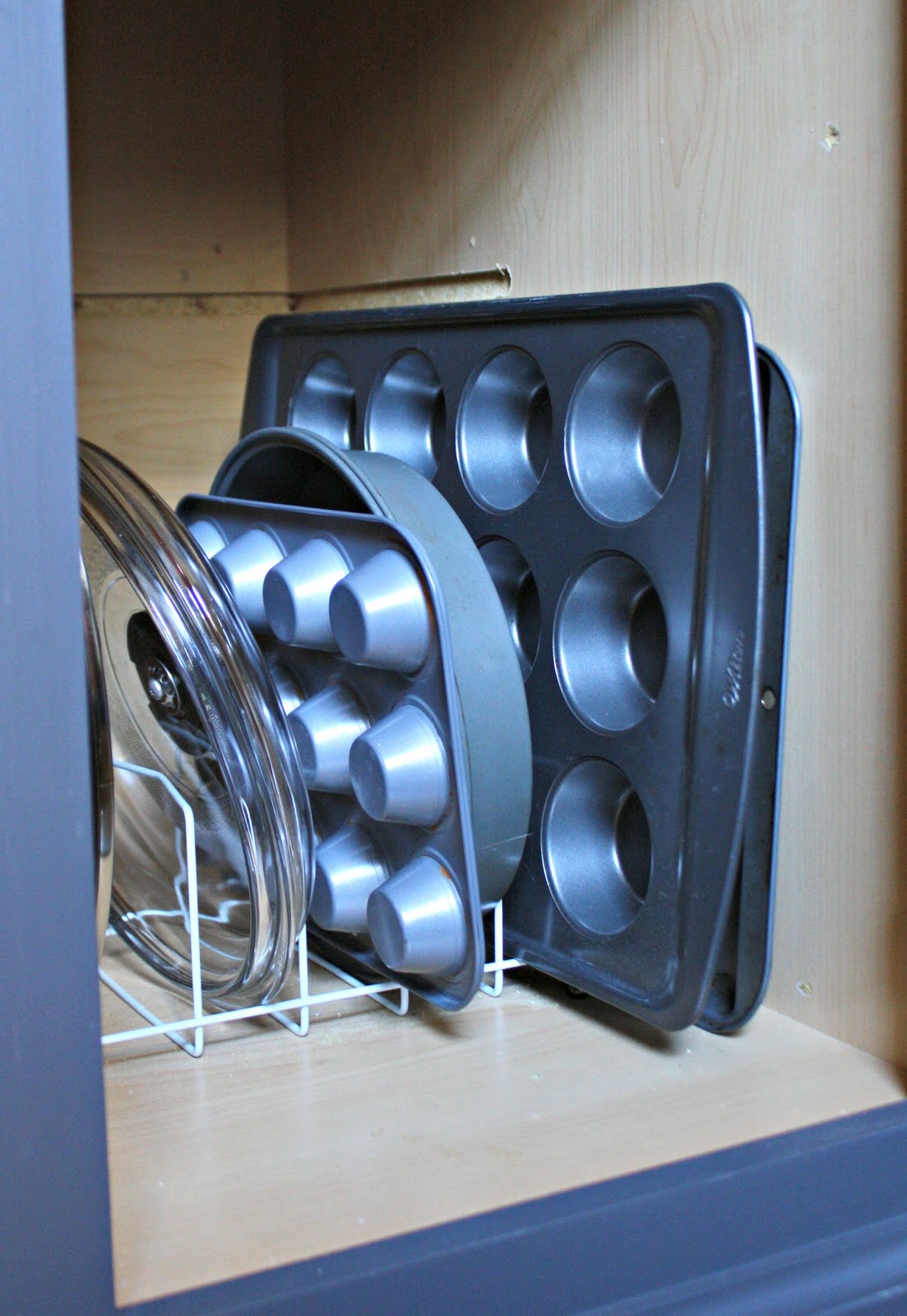 pan storage in cabinets