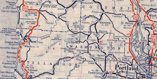 Oregon Map With Exit Numbers Us Route 26 On The Sunset Highway From Downtown Portland To Us 101