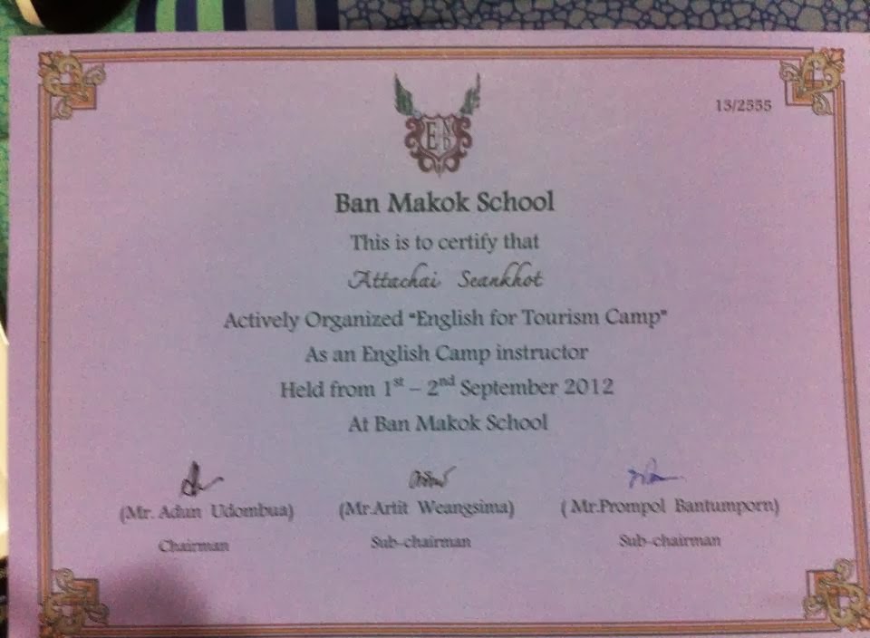 Learning English With Gilbert Certificates Learning english with gilbert certificates