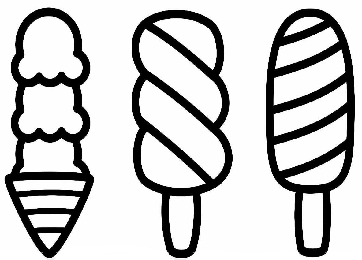 Mewarnai Gambar Siap Print Untuk TK, SD, PAUD: Mewarnai Gambar Es Krim