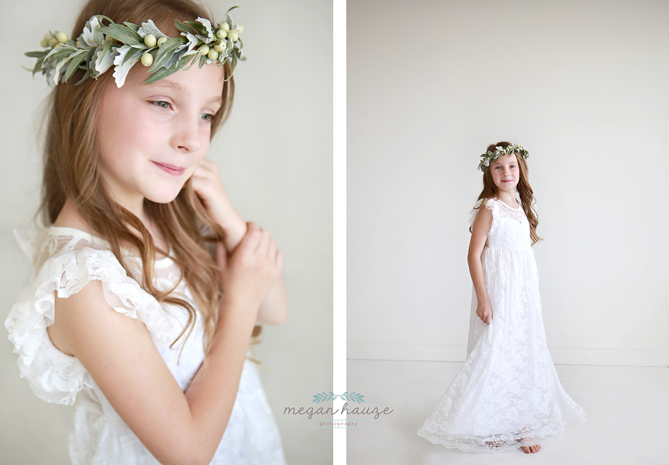 baptism flower crown