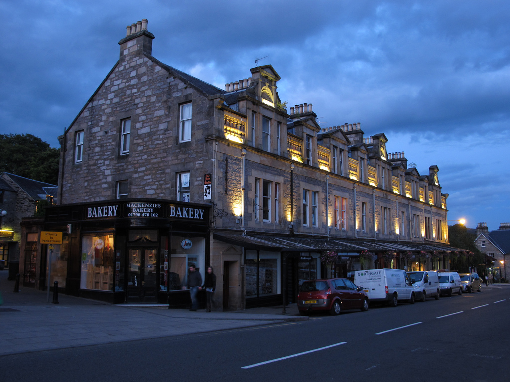 Craigatin House and Courtyard Pitlochry Scotland Pictures of