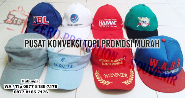 Pusat Konveksi Topi Promosi murah di Tangerang