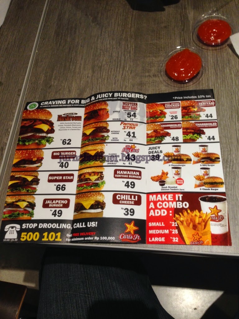 Kuliner Indonesia Carl's Jr. Charbroiled Burger