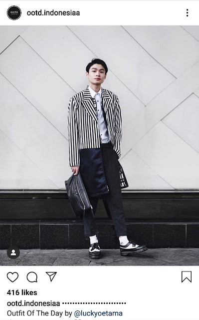 7 Inspirasi Style Hitam Putih Pria ala Instagram Ootd Indonesia - nursaidr