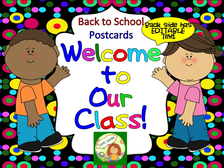 Carol's Teaching Garden Back to School Postcards