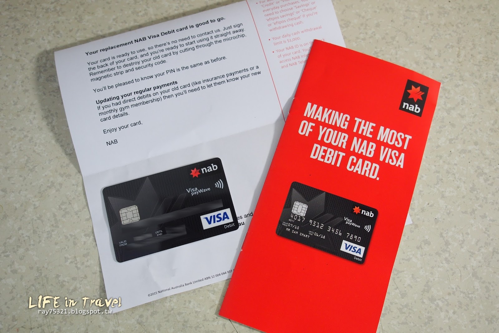 [澳洲WHV] NAB銀行如何在台灣申請新的VISA金融卡